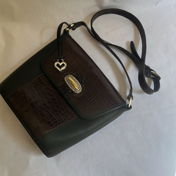 BRIGHTON New Classic Black and Brown Shoulderbag - Picture 3 of 12